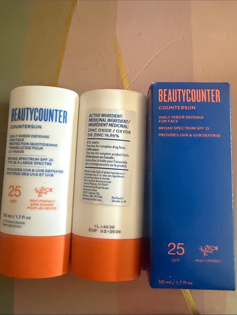 Get 2 jars of Beautycounter Countersun Daily Sheer Defense SPF 25 -